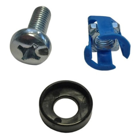 Kit viti oem 50 dadi/50 rondelle per montaggio rack silver