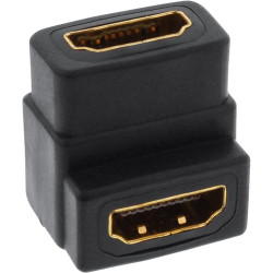 Adattatore inline hdmi a hdmi f/f contatti dorati, angolato [17600w]