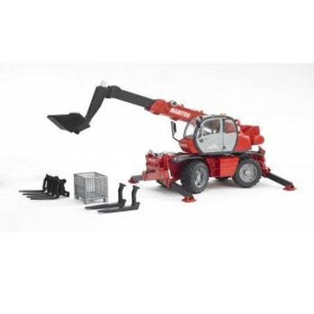 Bruder spielwaren 02129 manitou mrt 2150 con accessori