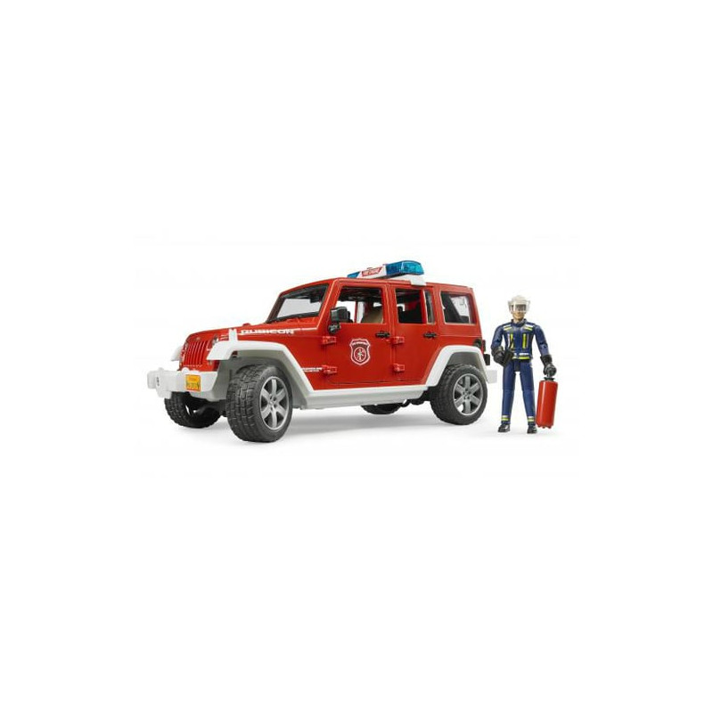 Bruder spielweren 02528 jeep wrangler pompieri