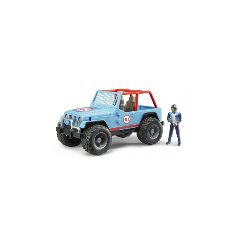 Bruder spielweren 02541 jeep cross country con personaggio