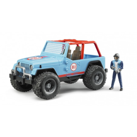 Bruder spielweren 02541 jeep cross country con personaggio