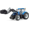 Bruder spielweren 03121 trattore new holland t7.3 con benna