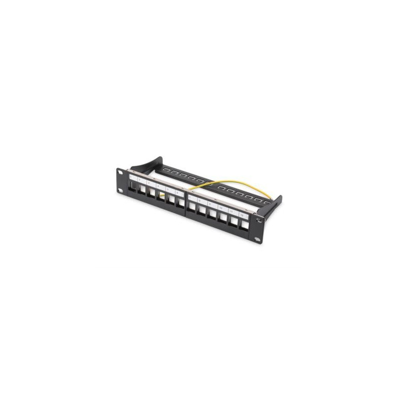 Pannello patch digitus 1u 12-port, 10" modulare patchpanel