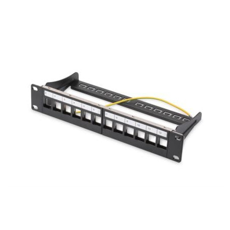 Pannello patch digitus 1u 12-port, 10" modulare patchpanel