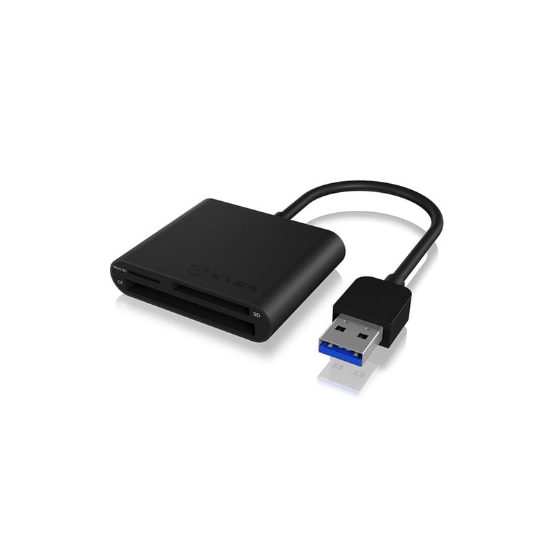 Card reader icybox usb 3.0 a 3xcard cf,sd,microsd [ib-cr301-u3]