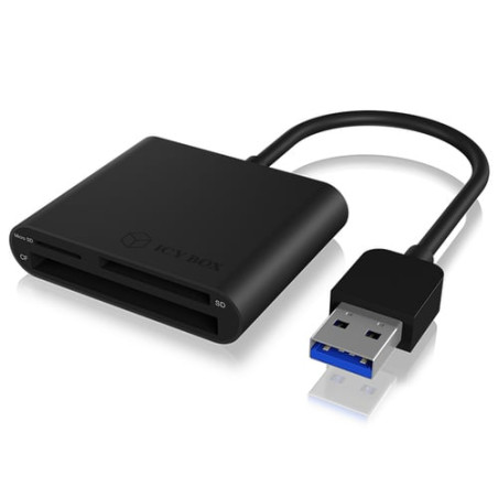 Card reader icybox usb 3.0 a 3xcard cf,sd,microsd [ib-cr301-u3]