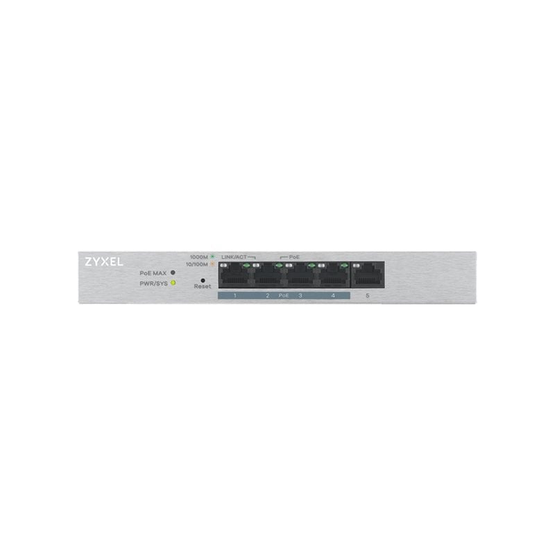 Switch zyxel gigabit ethernet 10/100/1000 5porte grigio [gs1200-5hpv2-eu0101f]