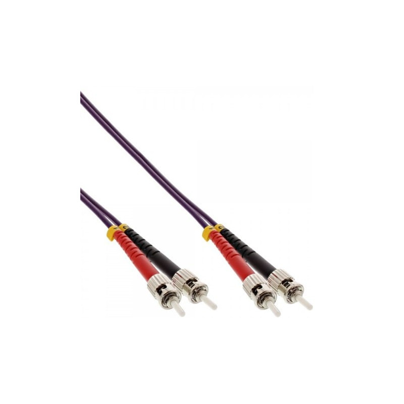 Cavo fibra ottica inline duplex, st/st, 50/125 om4, 25m [81525p]