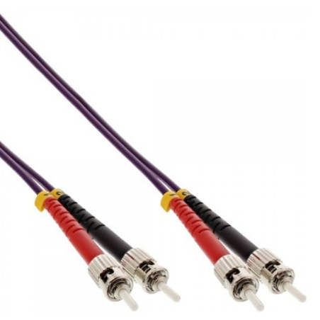 Cavo fibra ottica inline duplex, st/st, 50/125 om4, 25m [81525p]