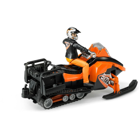 Bruder spielwaren 63101 motoslitta con personaggio ed accessori