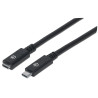 Cavo manhattan superspeed usb-c a usb-c m/f 0,5m nero