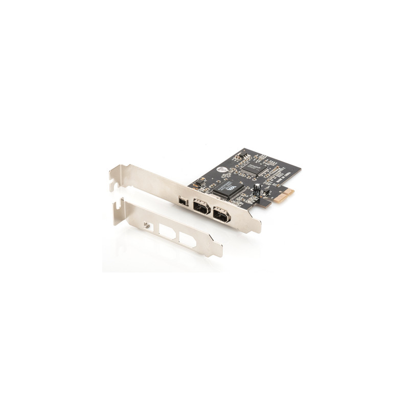 Scheda digitus pci expr card 2x firewire400 ext, +1x fw400 int [ds-30201-5]