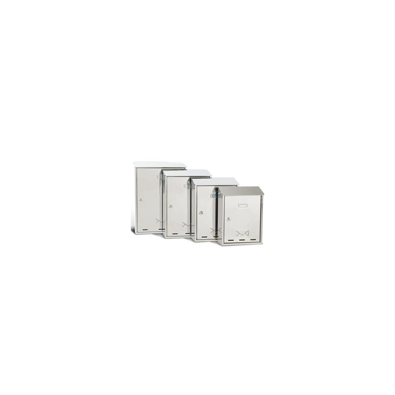 Cassetta postale metalplus27,5x35x12cm inox serie elios [3100x/2]