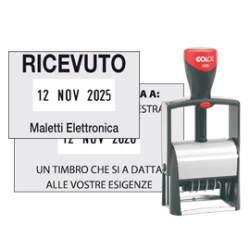 Timbro datario personalizzabile 2360 30x45mm classic line colop [2360]