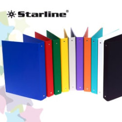 Raccoglitore 4r 30mm 22x30 rivestito in ppl nero kingcolor starline