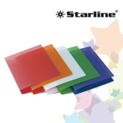 Raccoglitore a4 4r 30mm pp trasparente colorato starline [36923099