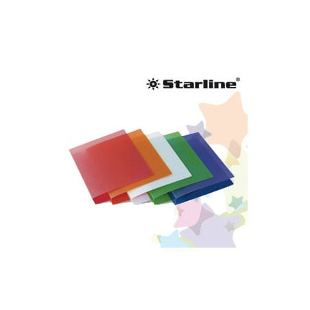 Raccoglitore a4 4r 30mm pp trasparente colorato starline [36923099
