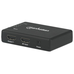 Splitter hdmi manhattan 4k ultra hd 3d con led 4 vie