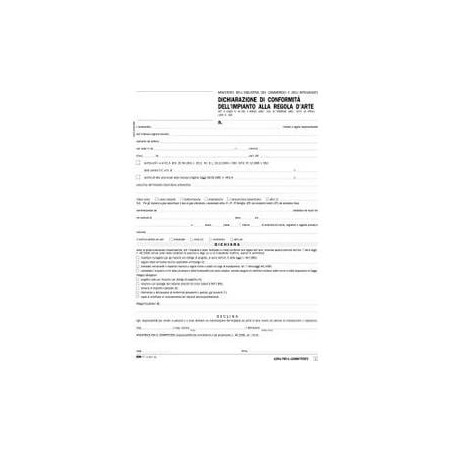 Dichiarazione di conformita' impianto snap edipro 100fg 29,7x21