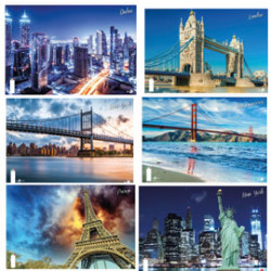 0110407 maxiquaderno a4 40fg+2 80gr 1rigo citta' 2017 bm [0110407]