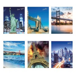 0110408 maxiquaderno a4 40fg+2 80gr 5mm c/margine citta' 2017