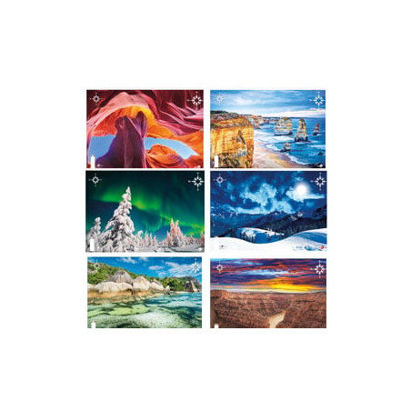 0110415 maxiquaderno a4 40fg+2 80gr 4mm landscape 2017 bm [0110415]