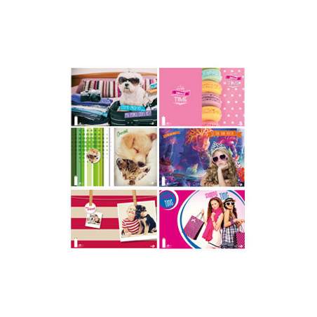 Maxiquaderno a4 40fg+2 80gr 10mm ass. bambina be more special2017