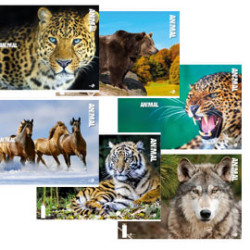 Maxiquaderno a4 40fg+2 80gr 1rigo c/margine animal be more special