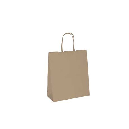 10 shoppers carta biokraft 54x14x45cm neutro cordino avana [067105]