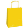 25 shoppers carta kraft 18x8x24cm twisted giallo [072048]
