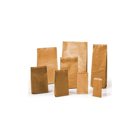 100 sacchetti avana 8x16cm +2,5cm in carta kraft [mln02]