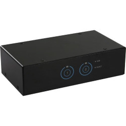 Switch kvm inline , 2 porte, usb 3.0 vga audio, hub usb 3.0, kit