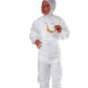 Tuta con cappuccio ppl tg. xl bianco monouso [po106bc-xl]