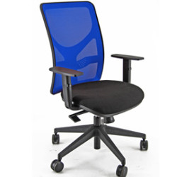 Sedia operativa unisit pna nero e rete blu [pna-b]