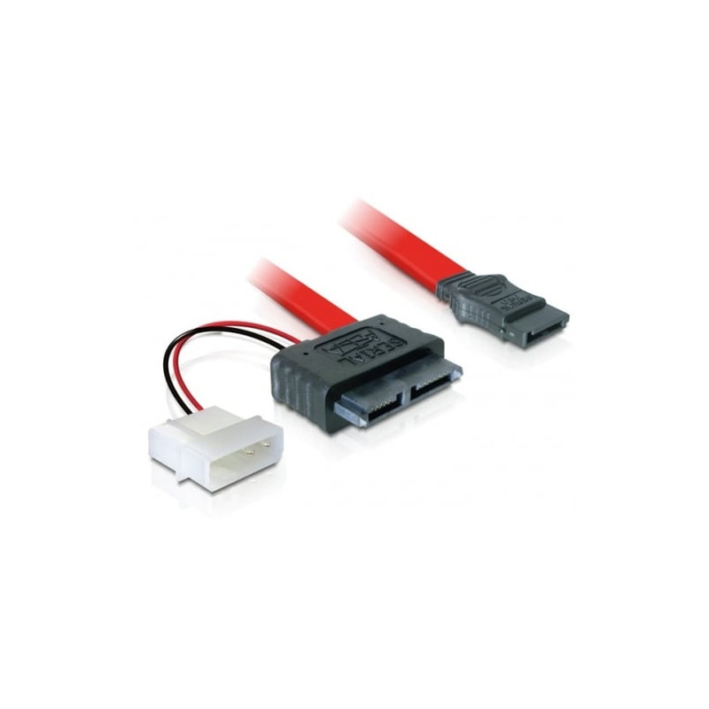 Sata cable delock slimline female + 2pin power sata [84390]