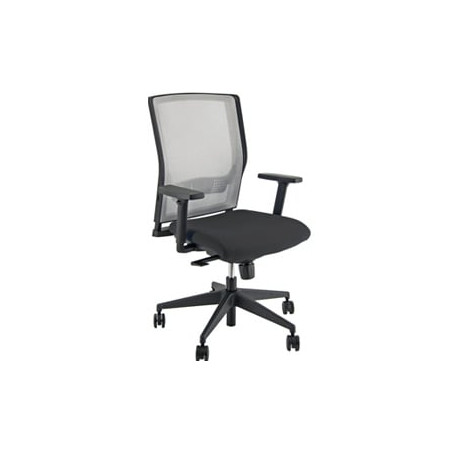 Poltrona semidiezionale unisit x2 nero rete grigia [x2-n]