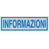 Targhetta adesiva 165x50mm informazioni [96663]