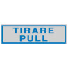 Targhetta adesiva 165x50mm tirare / pull [96780]