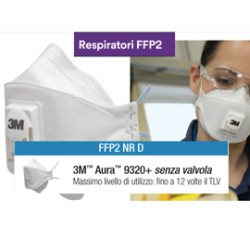 Scatola 20 mascherine aura 9320+ ffp2 senza valvola [75647]