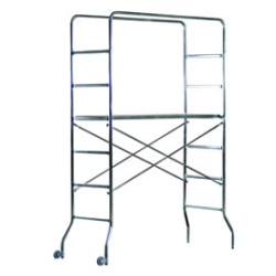 Trabatello marchetti in acciaio zinc. 130x60cm - h188cm trio