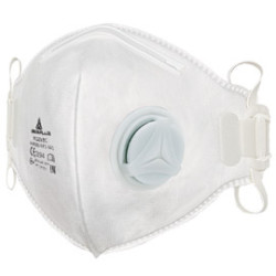 Scatola 10 mascherine filtranti ffp1 con valvola - pieghevole