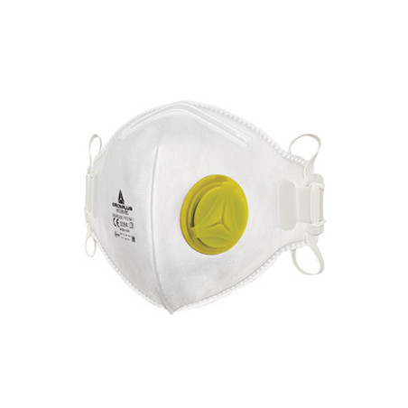 Scatola 10 mascherine filtranti ffp2 con valvola - pieghevole