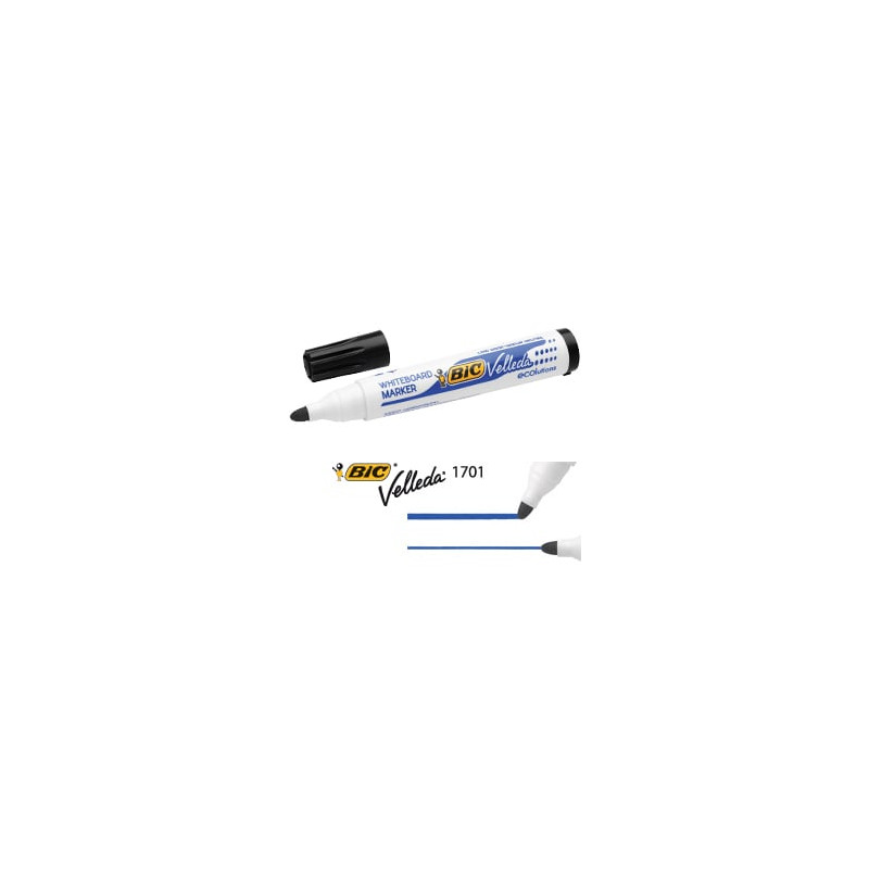 Marcatore p.tonda 1.5mm nero whiteboard velleda? 1701 recycled bic?