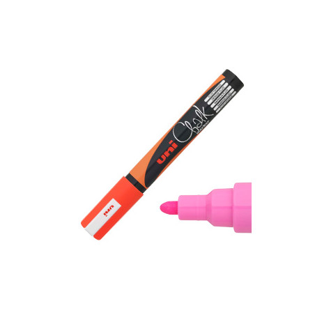 marcatore a gesso liquido uni chalk p.tonda arancio fluo uni mitsubishi