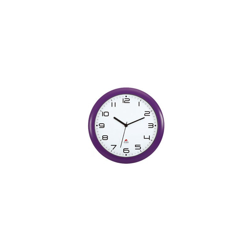 Orologio da parete hornew Ø30cm viola alba [hornew-p]