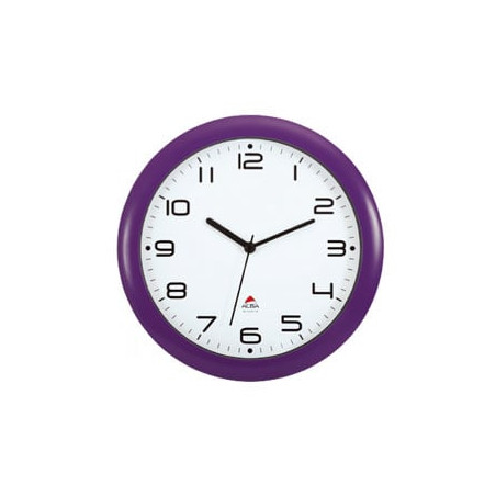 Orologio da parete hornew Ø30cm viola alba [hornew-p]