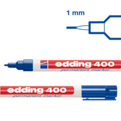 Marcatore permanente edding 400 punta conica blu [e-400 003]