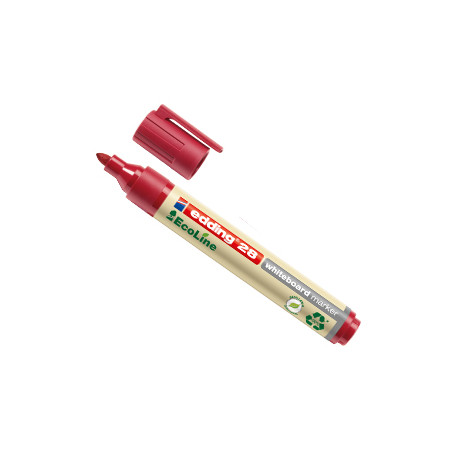 Marcatore rosso per lavagne bianche edding 28 ecoline tratto 1,5