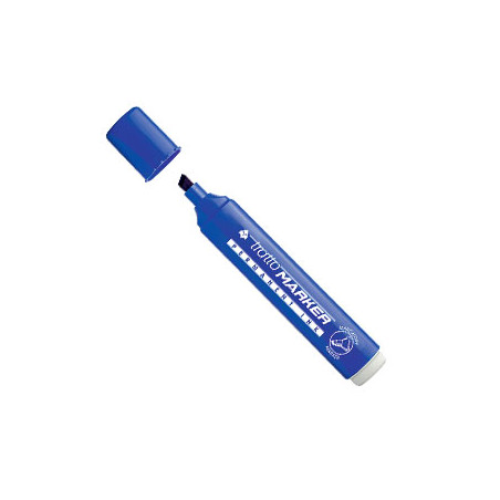 Marcatore tratto marker blu p.scalpello [840101]